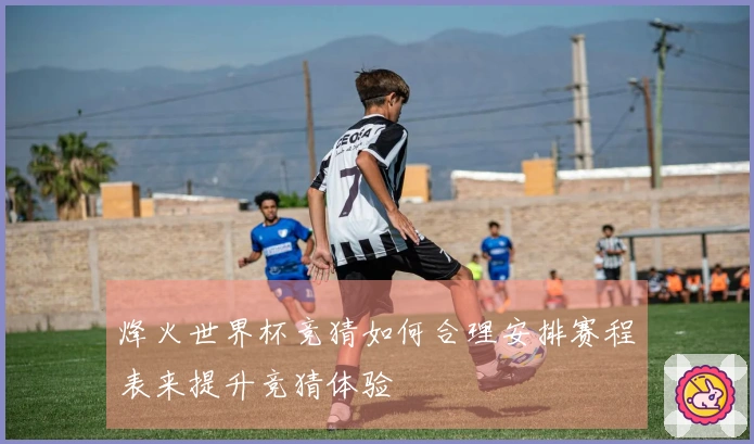 烽火世界杯竞猜如何合理安排赛程表来提升竞猜体验