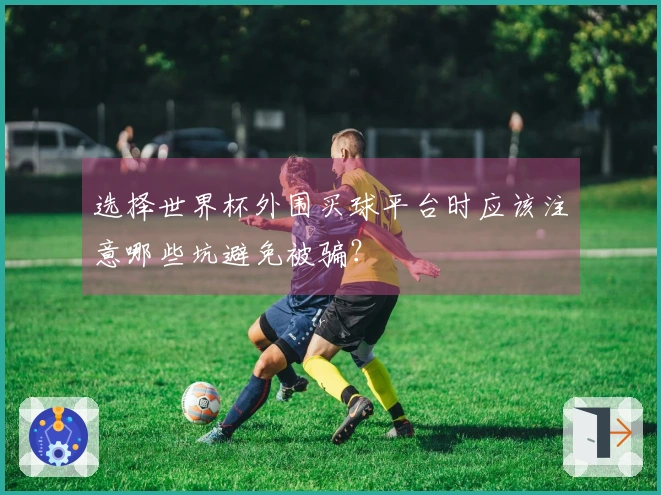 选择世界杯外围买球平台时应该注意哪些坑避免被骗？